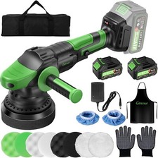 GINOUR 21V CORDLESS CAR POLISHER/BUFFER 2 X 3.0AH BATTERYS/CHARGER Free Postage