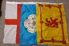 Shatchi Scottish flag west yorkshire flag and england National Flag mixed bundle