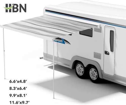 Hbn awning retractable - rv,
