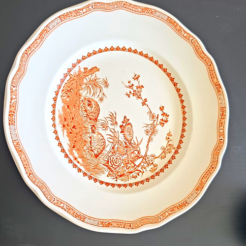 Furnivals ceramic plate orange - ceramic,