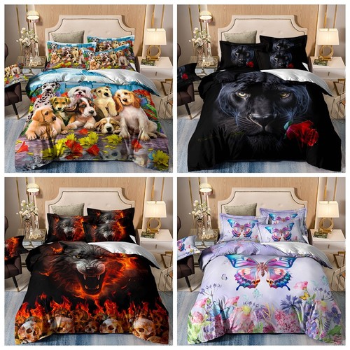 Wolf dog quilt duvet - dog, cover