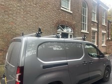 Citroen Berlingo Roof Bars 2018 to 2025 LWB - 3 x Rhino KammBar Fleet Roof Rack