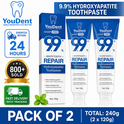 Hydroxyapatite toothpaste - 9.9%,