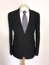 JAEGER - Mens Plain BLACK SILK