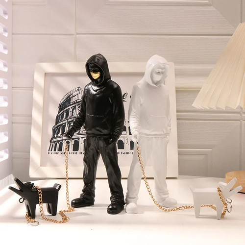 Banksy statue the man - the, and