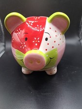 Patchwork Percy Pig 2009 Limited Edition Piggy Bank Money Box With Stopper