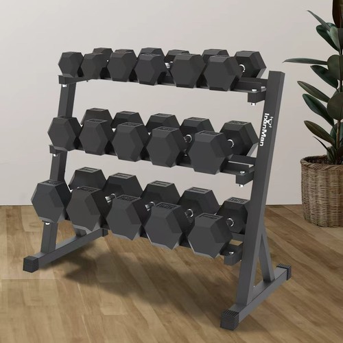 Hex dumbbell sets with - with, tier