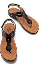 STUNAHOME Flat T-Strap Walking