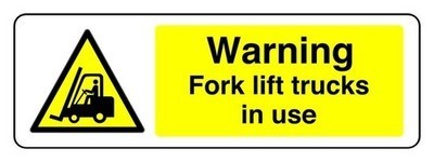 Warning fork lift - fork, trucks