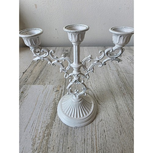 Vintage metal white shabby
