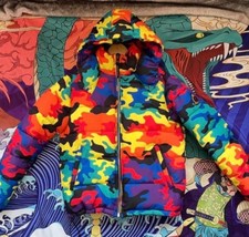 benjart multicolour camo coat, size small, perfect condition. 1 of 100