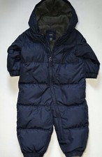 Gap Baby Boys Baby Navy Blue Inner Fleece 1-Piece Snowsuit 12 - 18 Months