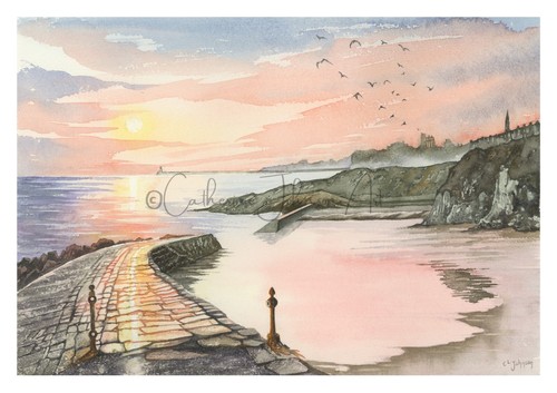 Cullercoats bay sunrise - bay,