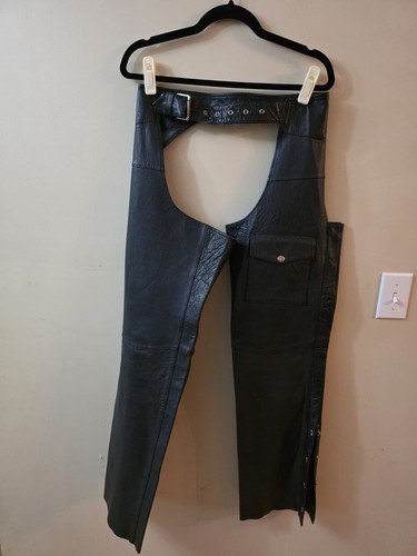 Vtg excelled leather biker - leather,