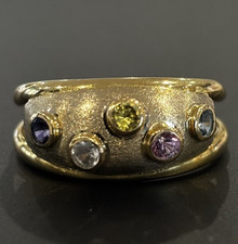 18ct 750 Yellow Gold Stone Set