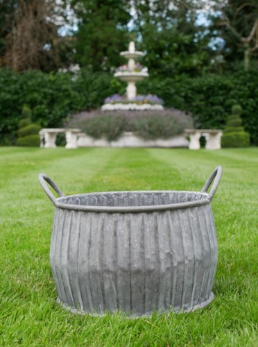 Vintage style galvanised metal - style,