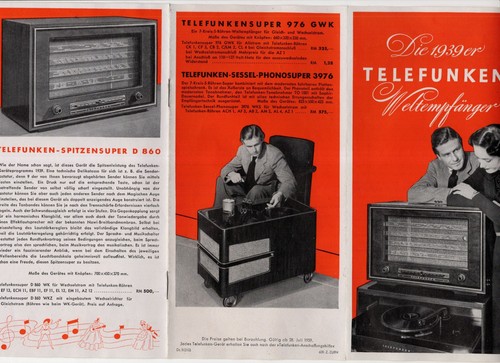 Telefunken brochure 1939 - brochure,