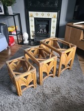 FAB VINTAGE CANE BAMBOO GLASS