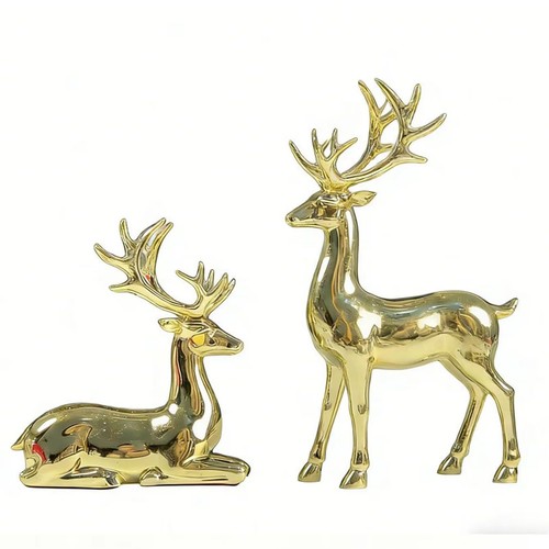 2pcs reindeer ornament deer - reindeer,