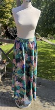 Urban Gypsy ladies maxi skirt size S elasticated Leaf Design Boho Style