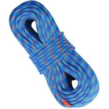 Uimoso 10.2mm Dynamic Climbing Rope 50M(164ft) Outdoor Rock Climbing Rope Blue