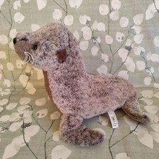 The Gift Company Cuddly Grey Seal Soft Toy Plush 12in/30cm VGC Flame Homeware 