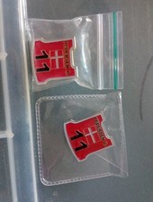 Bjarne Pedersen Speedway GP Race Bib Gold & Silver Speedway Badges