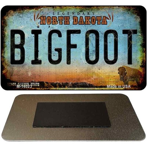 Bigfoot north dakota magnet - bigfoot,