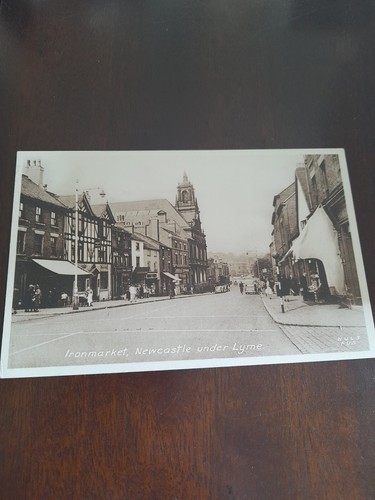 Old postcard ironmarket - old,