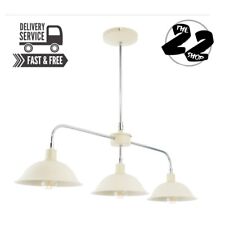 Ruxton 3 Light Ceiling Light Polished Chrome & Cream Paint Finish From Pagazzi 