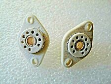 B9A Ceramic Valve Base Tube Socket  Germany New 2pcs