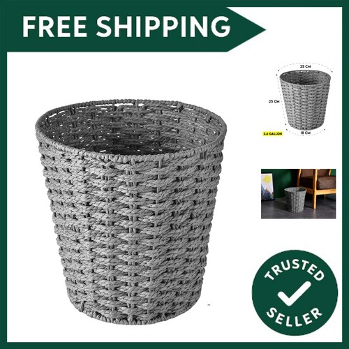 Round wicker waste paper - round,