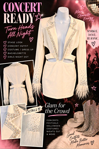Banjul white rhinestone - white,