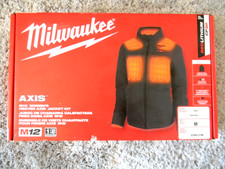 NEW Gray Genuine Milwaukee AXIS M12 12V Heated Jacket Women's Medium W/Battery