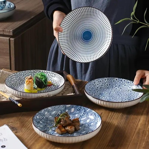 4pcs ceramic plates set 32 - 4pcs, 20.32