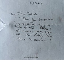 Rare david attenborough hand - david,
