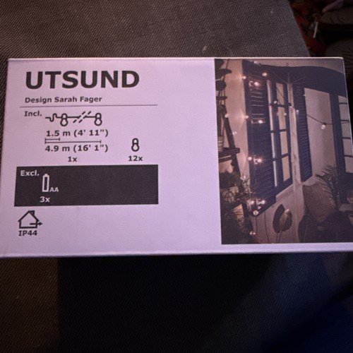 Utsundled lighting chain with - chain,