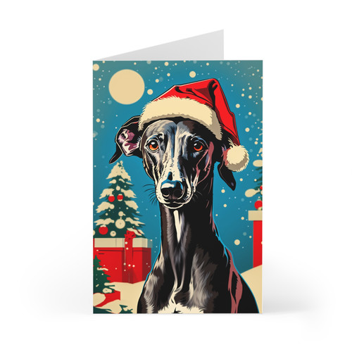 Black greyhound whippet - black, or