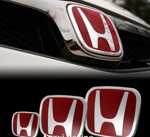 Red emblem front rear - 3,