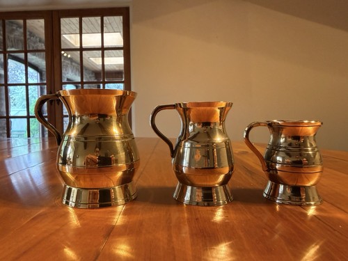 Set vintage brass - set, of