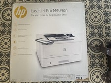 New HP LaserJet Pro M404dn W1A53A A4 Duplex Network Mono Laser Printer White