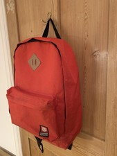 Element Red Backpack Laptop Section Adjustable Straps Zip Pockets Padded Straps