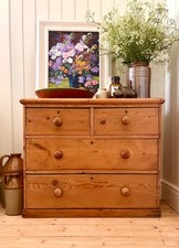 Antique Victorian Pine Chest