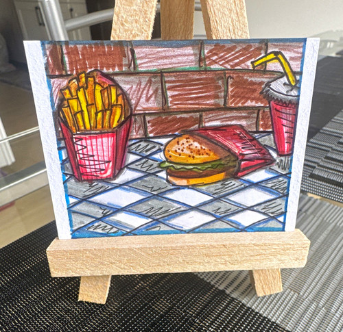 Aceo artist original - aceo,