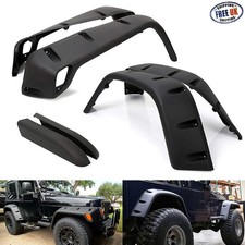 Wide Rivet Wheel Arches Fender Flare Extension Kit For 97-07 Jeep Wrangler II TJ