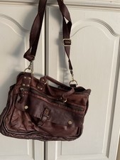 large brown soft leather bag