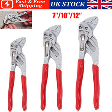 7/10/12 Inch Adjustable Water Pump Pliers Waterpump Pipe Wrench Plier Steel