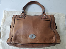 Fossil Maddox medium handbag tan leather with Fossil dust bag