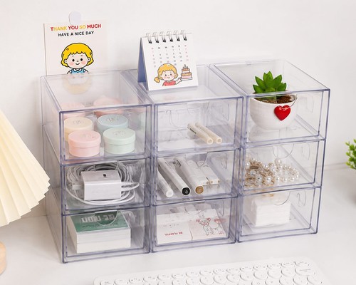 Transparent desk drawer - transparent,