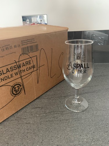 Aspall pint bar glasses - 24,
